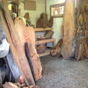 LARGE REDWOOD SLABS IN STOCK
