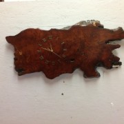 handmade wooden clock