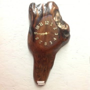 handmade wood clocks done on-site