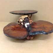 wooden mini table made on-site
