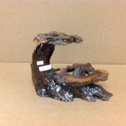 Tables made from redwood, Manzanita burl and fir